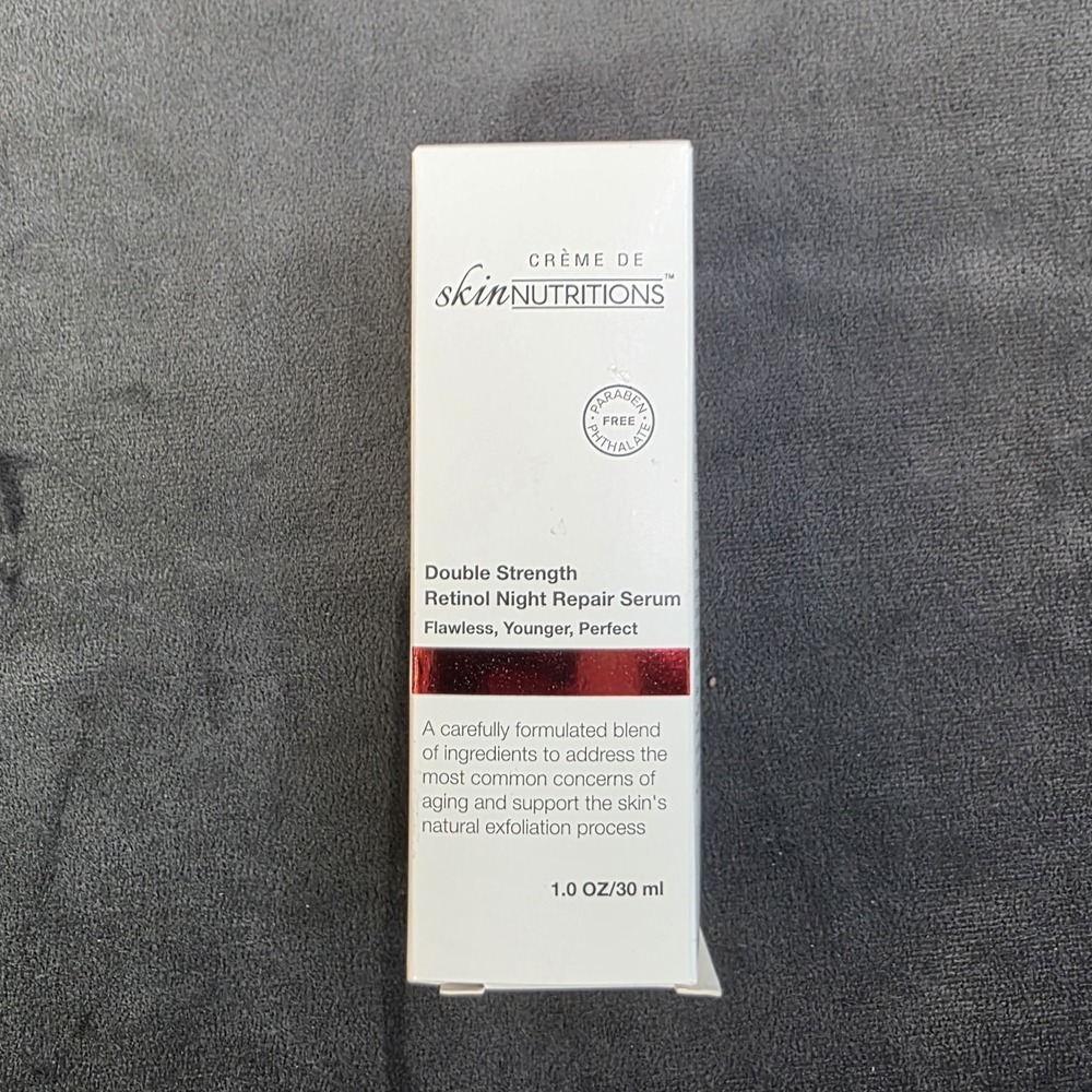 Creme De Skin Nutritions Retinol Night Repair Serum Double Strength 1.0 oz NEW!